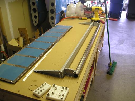 Riveting A-905 ribs to assembly