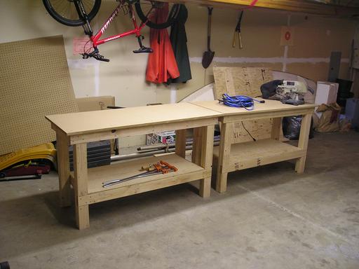 Finished work tables