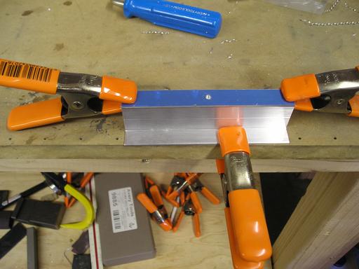 Drilling attach angles with drill jig