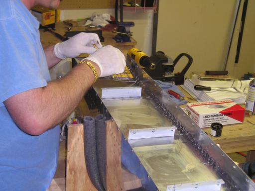 Sealing the baffle rivets