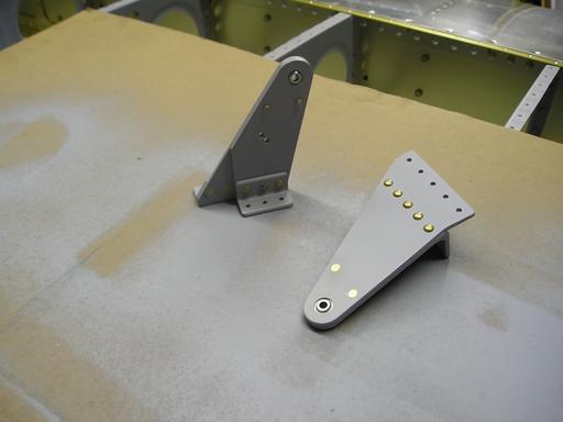 Completed aileron hinges