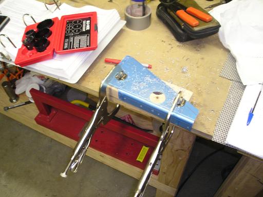 Drilling lightening holes