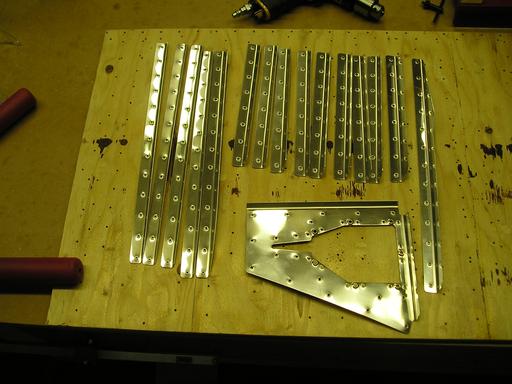 Dimpled stiffeners and trim panel doubler