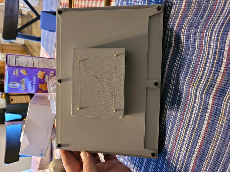 back side of enclosure