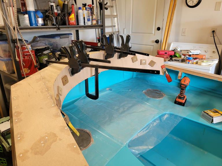 glueing aft coaming