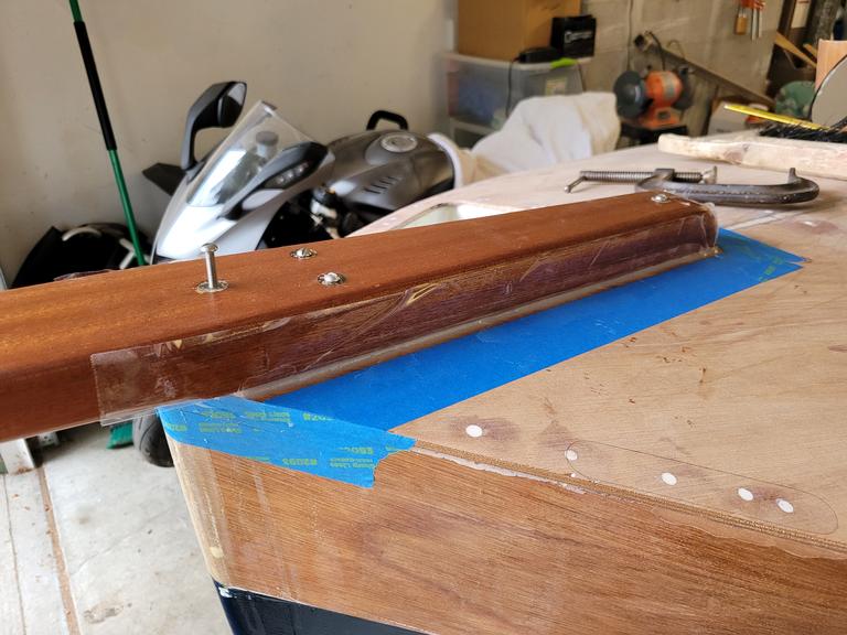 closeup of bowsprit