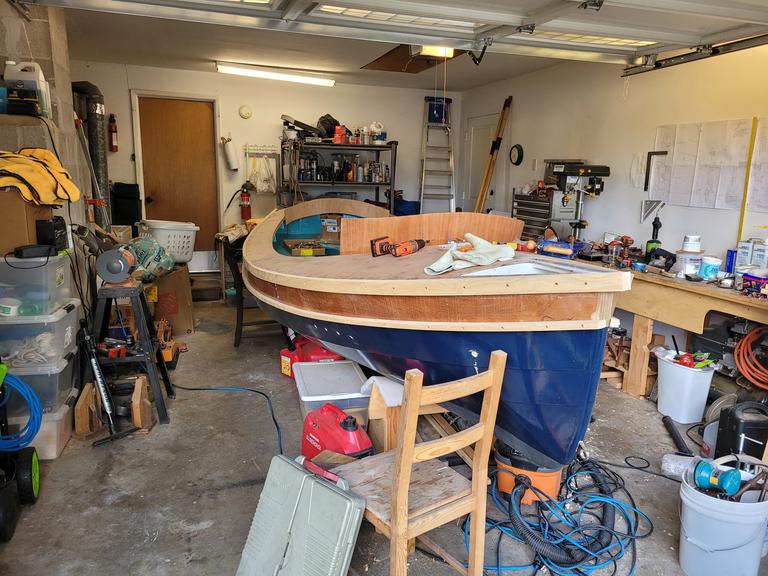 starboard gunwale and rub rail dry fitted