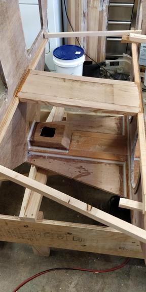 mast doubler glued in