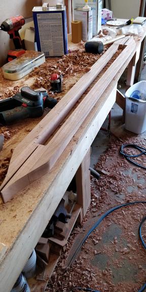shaping center part of keel
