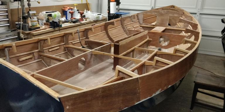 seat supports installed