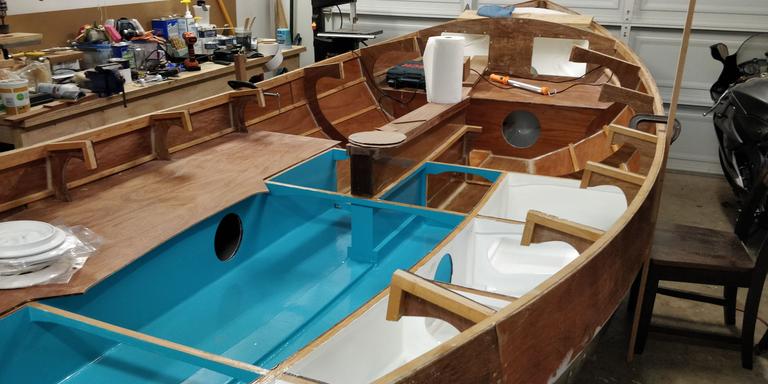 working on seat tops