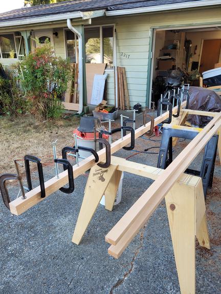 glueing spar blank