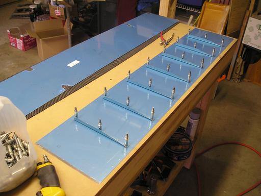 Drilling stiffeners to skins