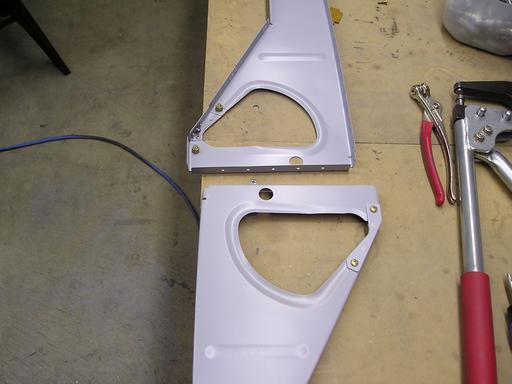 Flanges bolted back in place