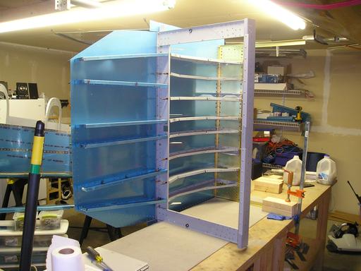 Lower skin cleco'd to the assembly