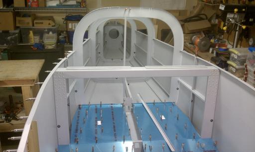 Looking aft from near seat section