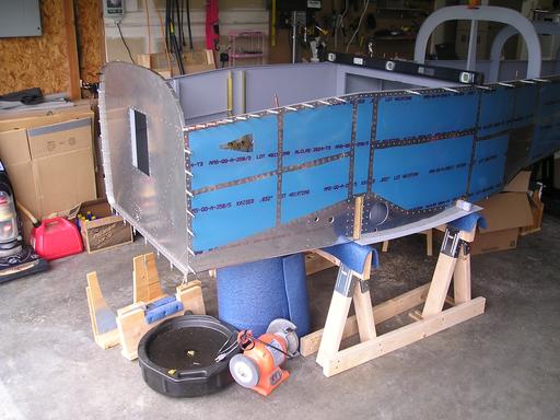 Sitting on new sawhorses