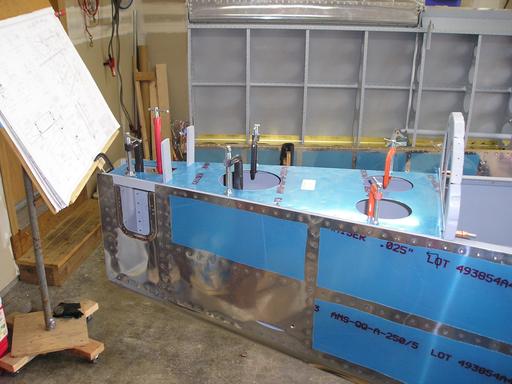 Clamping the F-714 aft deck