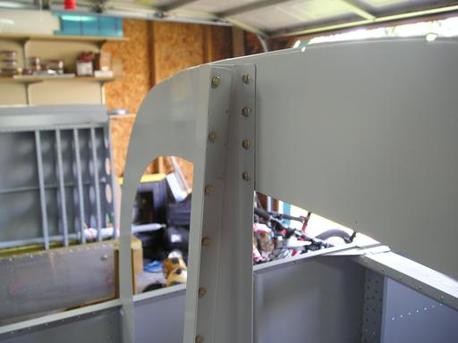 Riveting F-728 to fuselage