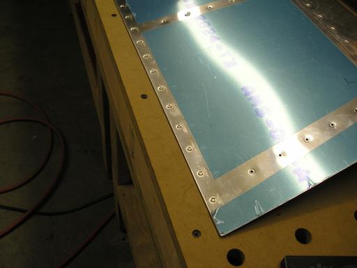 Finished trailing edge rivets