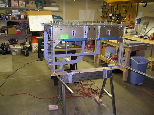 Front view of fuselage