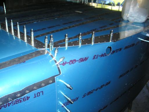F-970R in place after bending skin