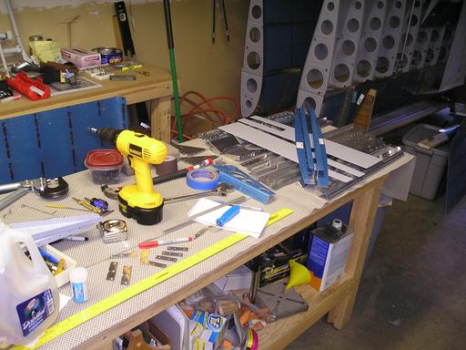 Removed forward section parts