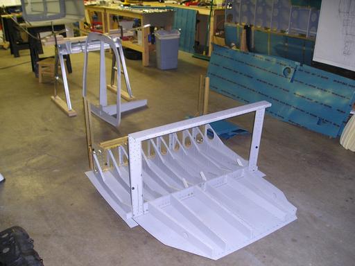 Center section ready for deburring