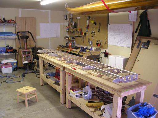 spars and ribs assembled