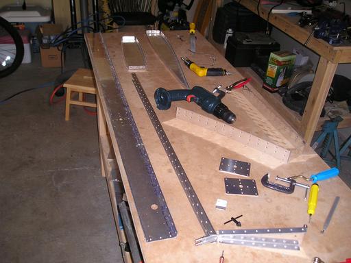 Dimpling, deburring elevator parts