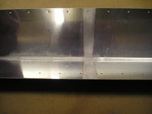 Roughing trim tab skin for ribs