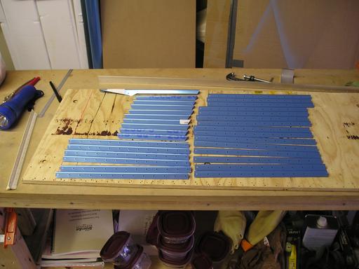 Cutting out elevator stiffeners