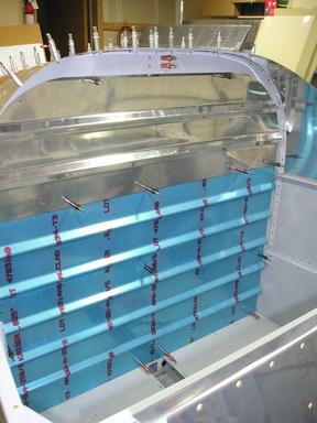 Drilling Baggage Bulkhead to frame