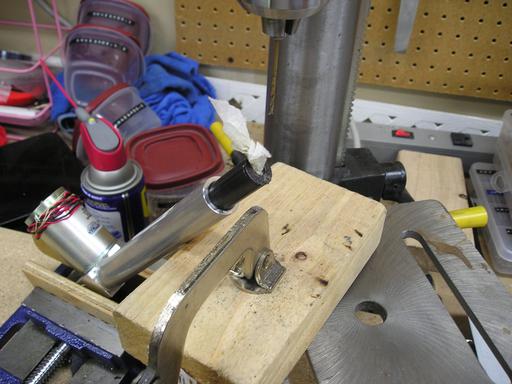 Drilling lockwire hole