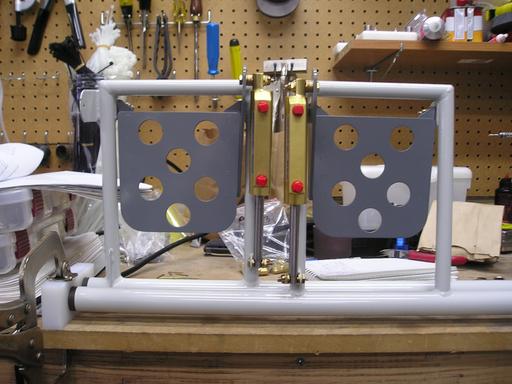 Fit brake pedals and drilled cylinder holes. Cleaned
and painted the pedals with enamel paint.
