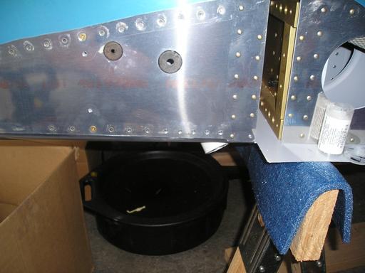 Holes drilled