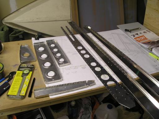 Deburring, dimpling vertical spar ribs, spars