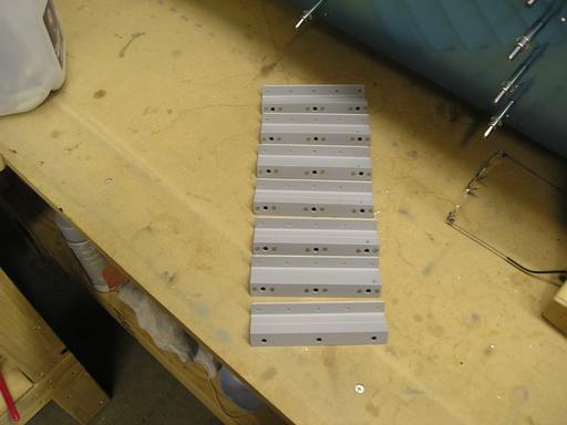 Finished attach brackets