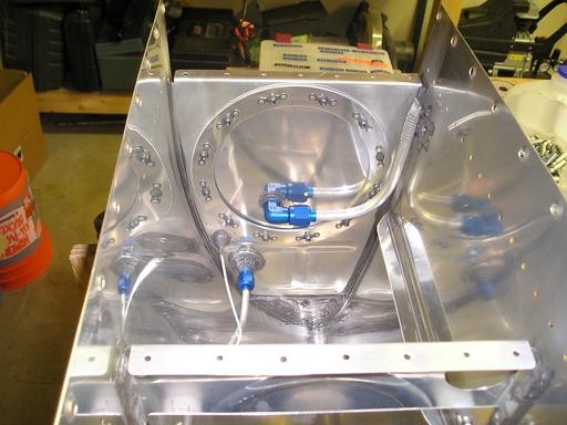 Interior of tank prior to closeout