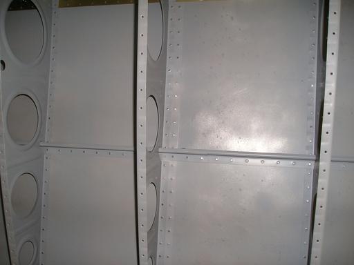 Underside of upper skin