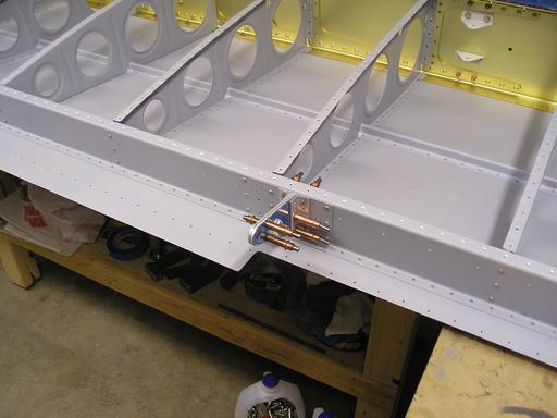 Inner aileron hinge in place