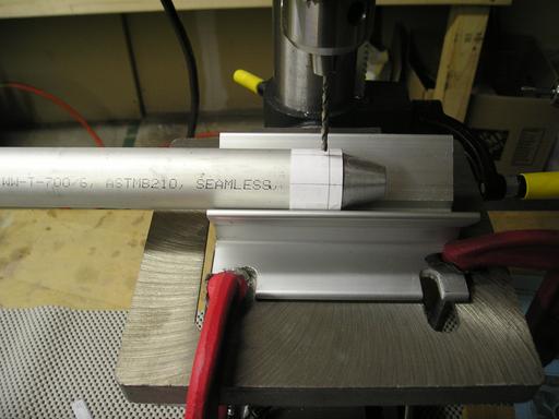 Drilling rivet holes