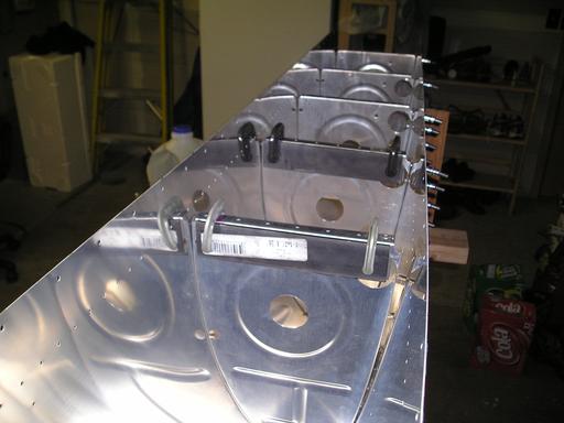 Support bars clamped