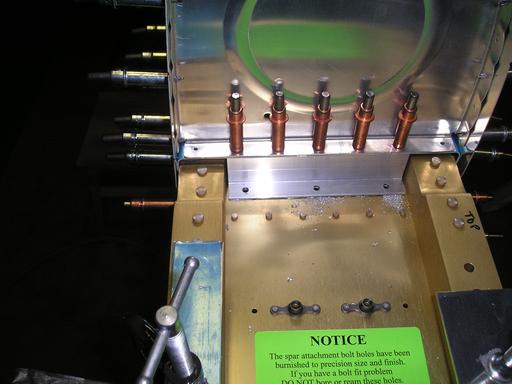 Drilling inboard T-912 bracket