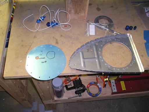 T-407 riveted to rib