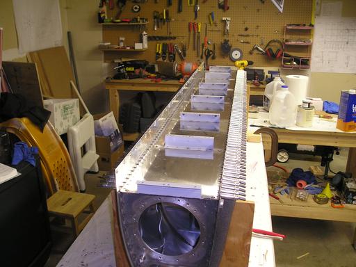 Baffle installed, T-912 brackets installed