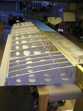 Wing lying on table
