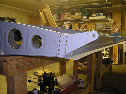 Outer hinge installed