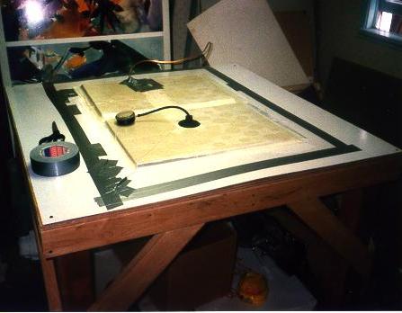 Vacuum table setup